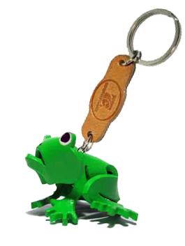 พร้อมส่ง พวงกุญแจหนังแท้ Handmade รูปกบ