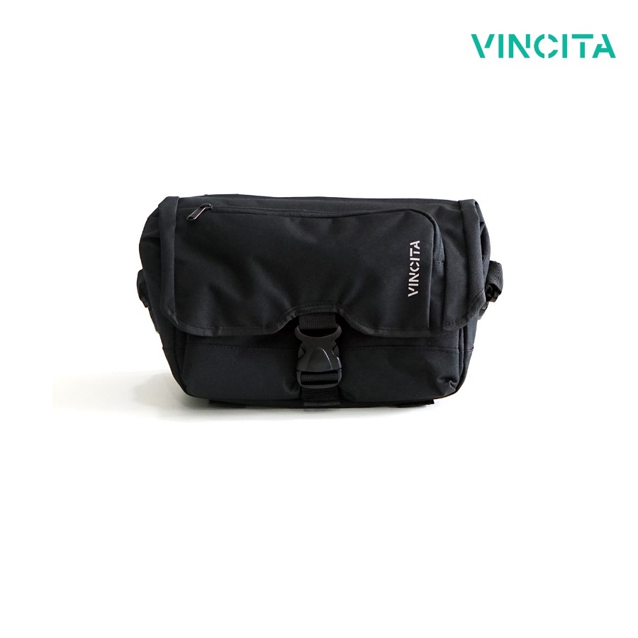Vincita B207A-SX BABY BIRCH กระเป๋าหน้าสำหรับจักรยาน Brompton พร้อมสายสะพาย และ ผ้าคลุมกันฝน วินสิตา