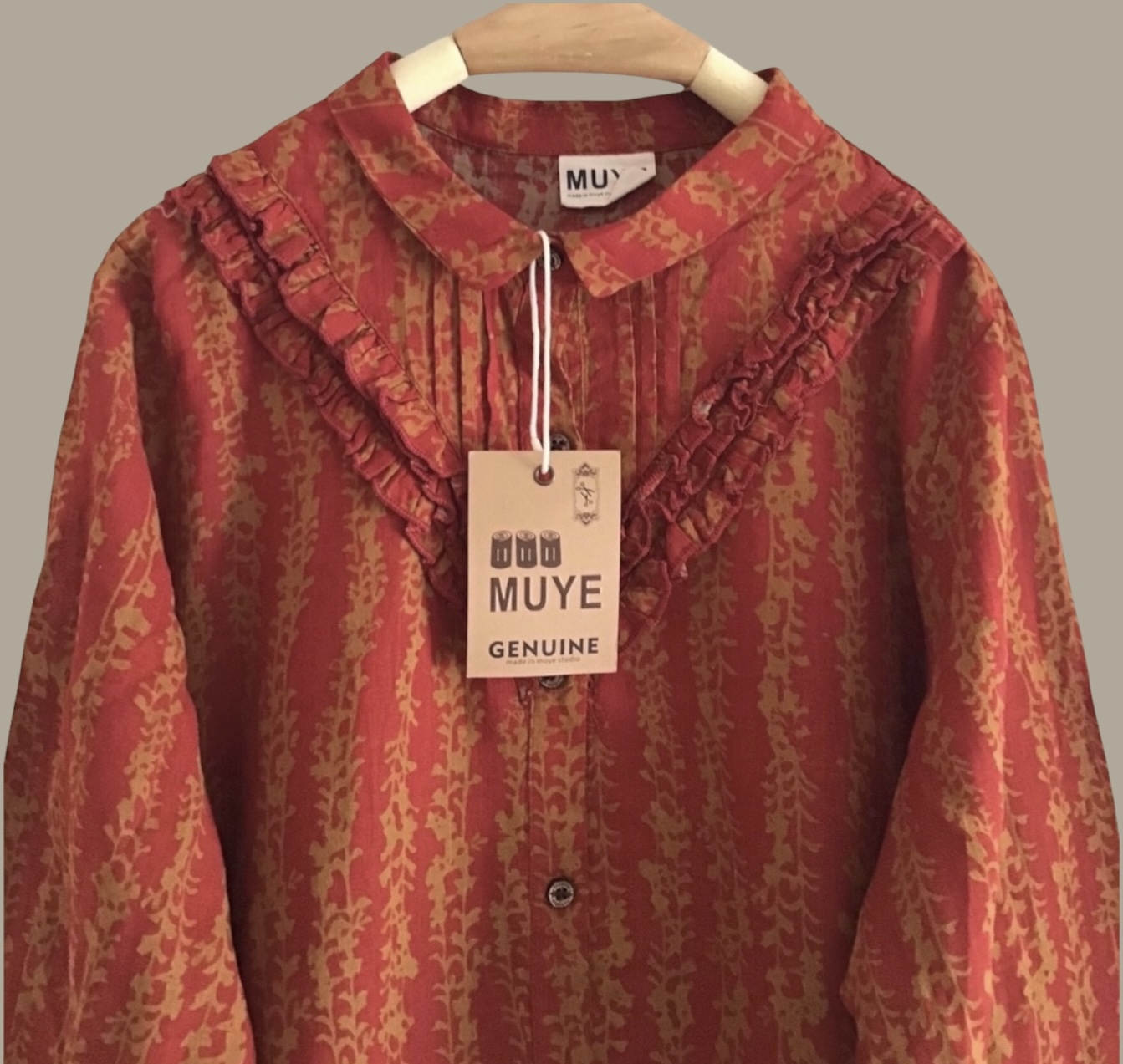 เสื้อผ้าฝ้ายแต่งระบาย muye