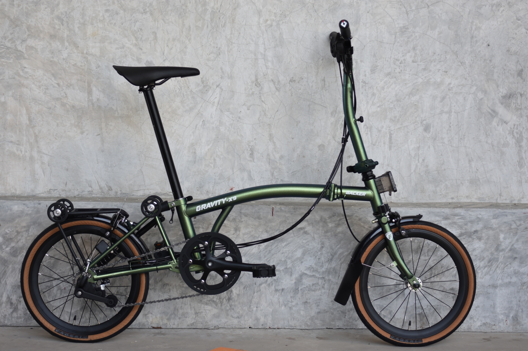 จักรยานพับ BACKER Gravity X9 เฟรมโครโม เกียร์ 3สปีด Pikes ล้อ 16นิ้ว NEW2021