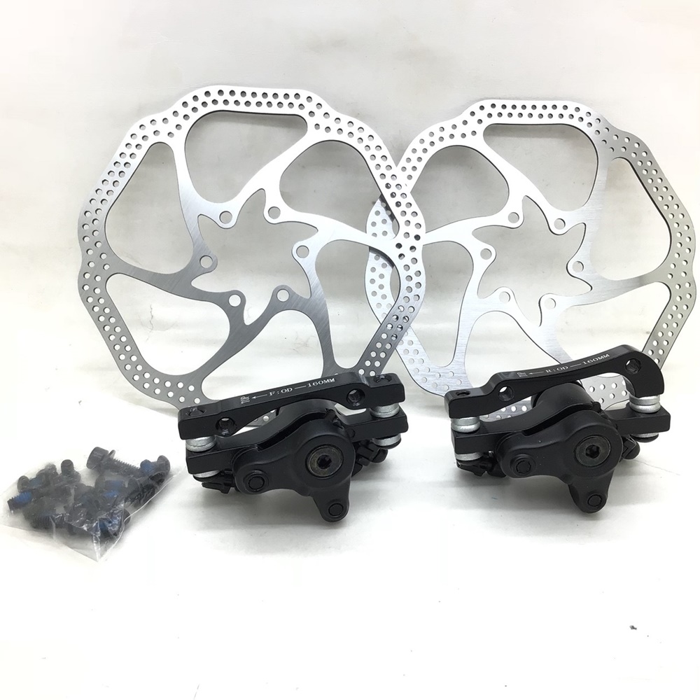 ชุดดิสเบรคสาย DIAON Bicycle Mechanical Disc Brake กระปุกดิสเบรคหน้าหลัง พร้อมใบดิส160MM, NV5+HS1