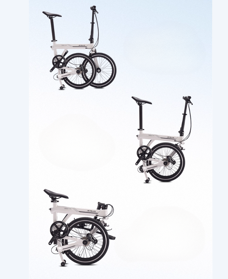 ZAVA Z3 2025 จักรยานพับคาร์บอน T800 | เกียร์ Shimano SORA R3000 | ล้อ 20 นิ้ว | สีขาว, เขียวเข้ม, น้ำตาล