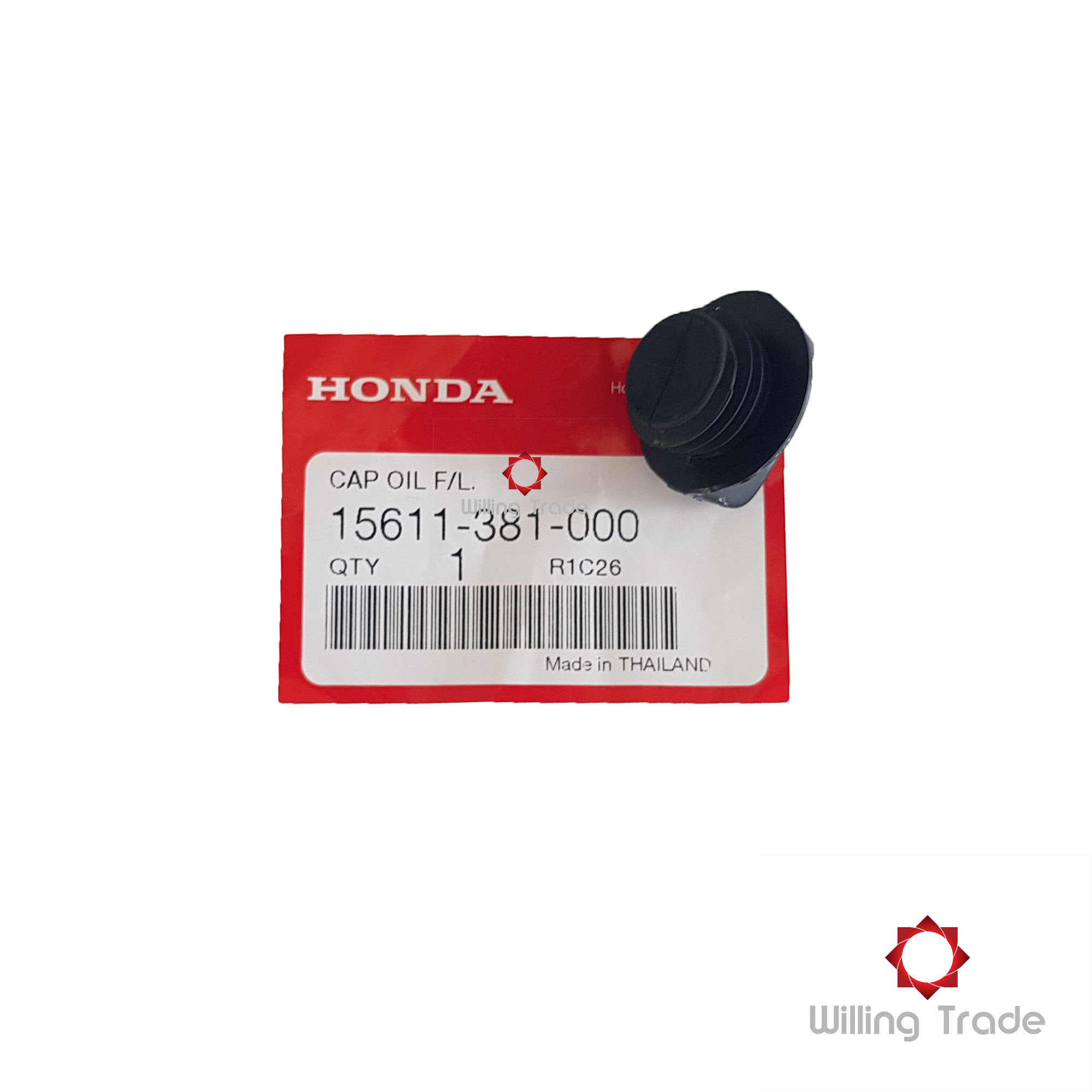 ฝาปิดน้ำมันเครื่อง (A249) HONDA:(15611-381-000) LS125, MTX125, DASH, NOVA, TENA แท้ศูนย์