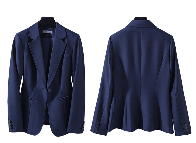 Pre-order เสื้อสูทผู้หญิง สีกรมท่า ทรงสลิม เข้ารูป