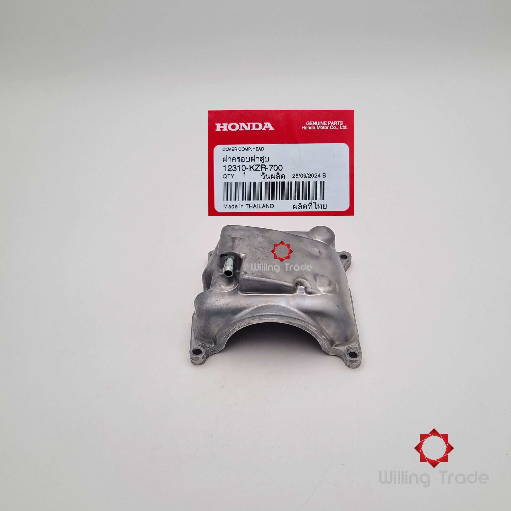 ฝาครอบฝาสูบ (WX918) HONDA: (12310-KZR-700) CLICK 125I (2012-2015) ... แพ๊คละ 1 ชิ้น... [แท้ศูนย์ 100%] ...กลุ่มอะไหล่ฝาครอบฝาสูบ ... COVER COMP., CYLINDER HEAD