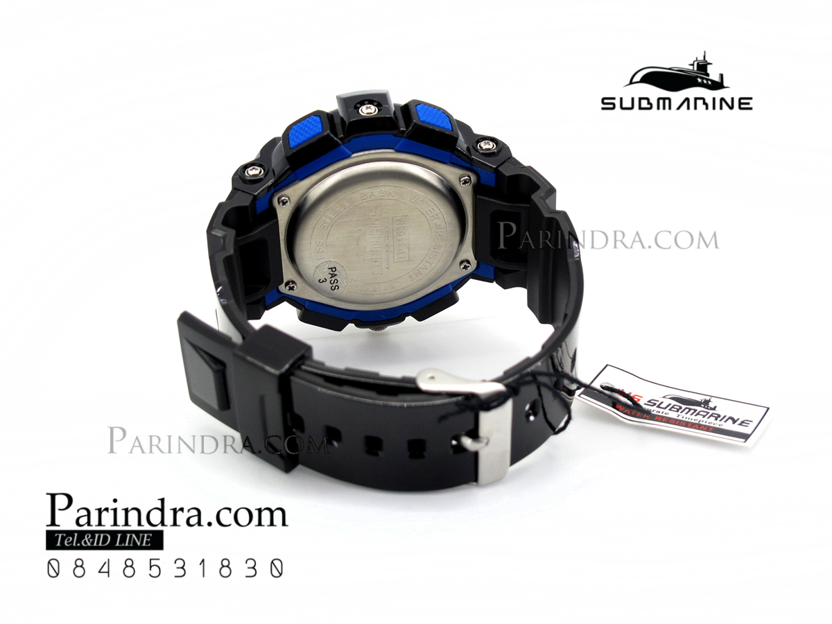 นาฬิกา US submarine รุ่น TP3153M ดำ-น้ำเงิน พื้นน้ำเงิน