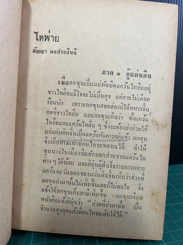 ไทพ่าย ผลงานของ สัญญา ผลประสิทธิ์