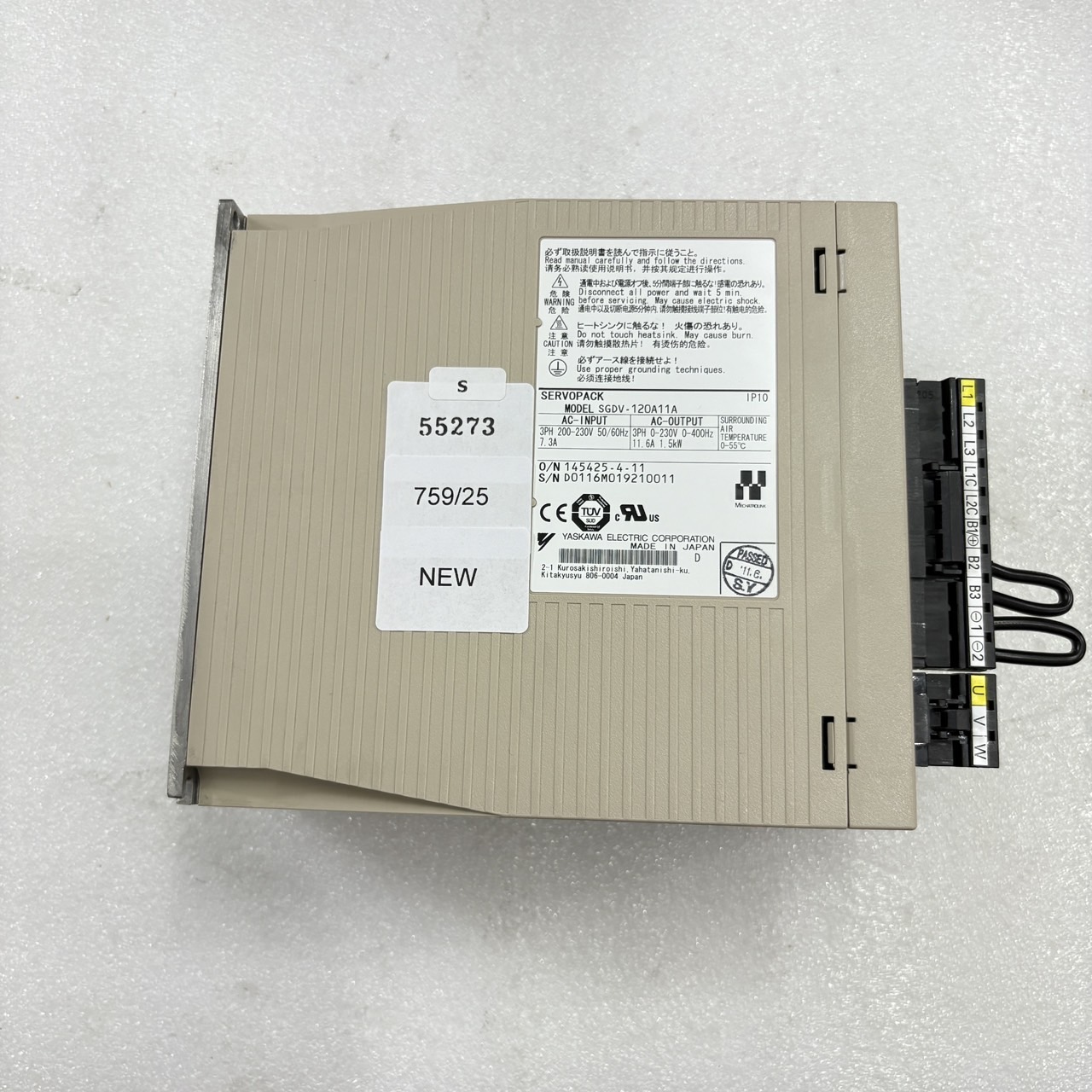 SGDV-120A11A SERVOPACK " YASKAWA "