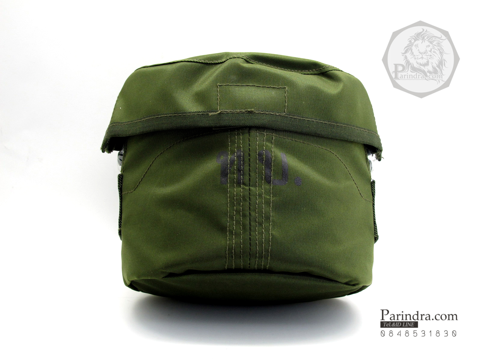 หม้อสนามอลูมิเนียม ทรงอเมริกัน อย่างดี ทหารบก ทบ. สีเขียวขี้ม้า