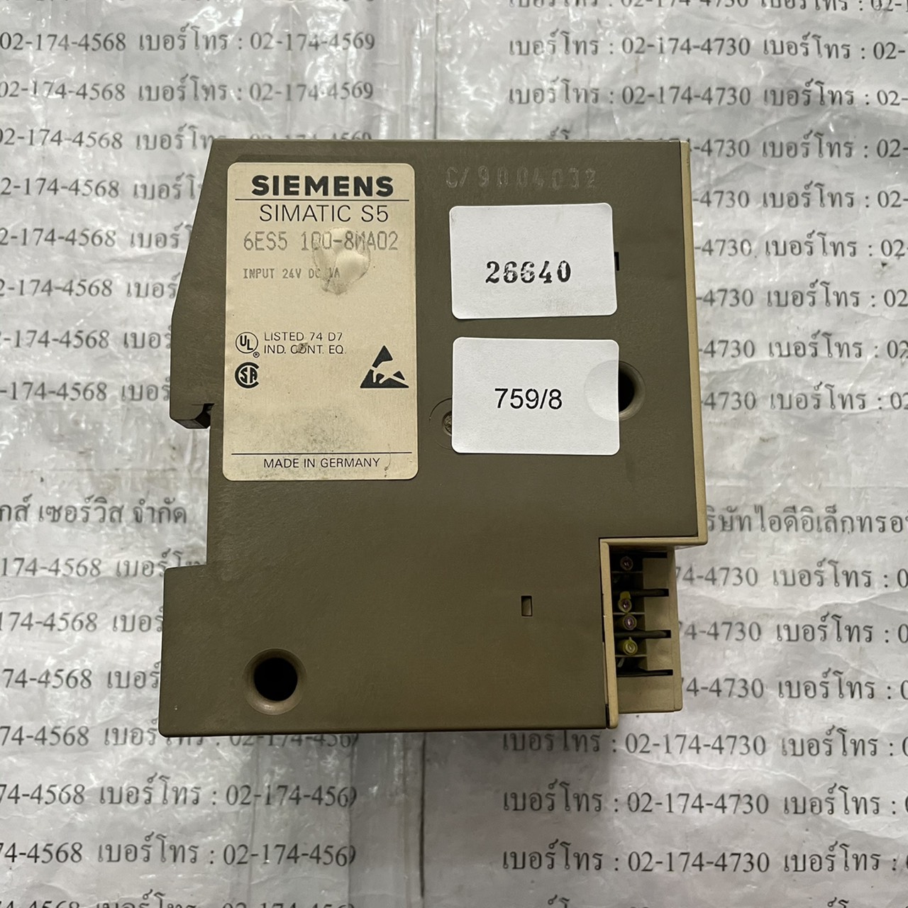 6ES5 100-8MA02 PLC " SIEMENS "