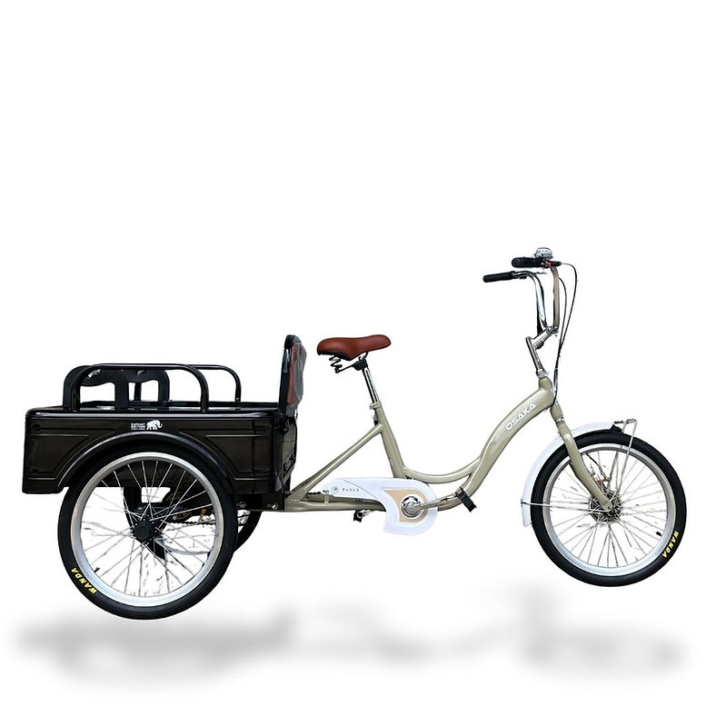 จักรยานสามล้อ OSAKA ELEPHANT | กระบะท้าย 2-in-1 | เหล็ก High-Tensile | ล้อ 20" | ดรัมเบรกหน้า-หลัง | รองรับน้ำหนักสูง | เหมาะสำหรับขายของ ผู้สูงอายุ