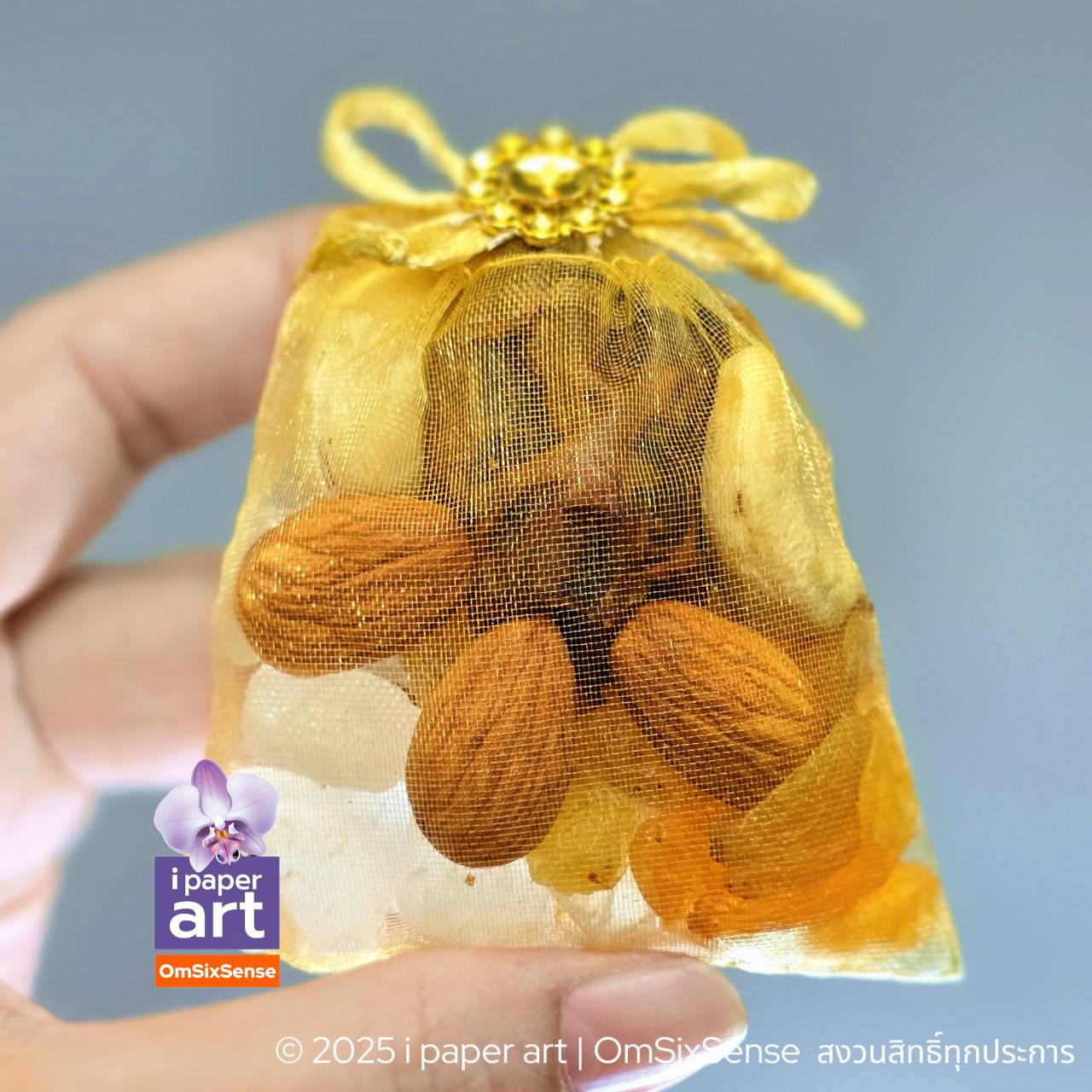 ของไหว้พระพิฆเนศ ถุงไหมแก้ว | ธัญพืช ข้าวอักษัต ปัญจเมวา โมทกะลาดู