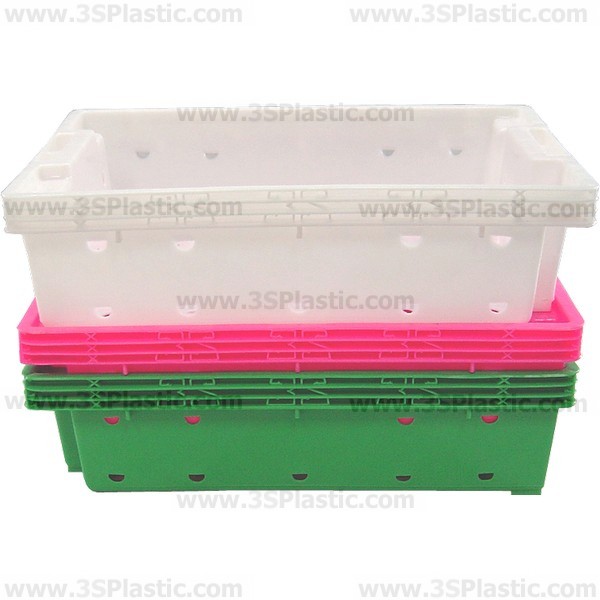 ลังสลับซ้อน พลาสติกอย่างดี สัมผัสอาหารได้ เบอร์ 412 แพ็ค 20ใบ