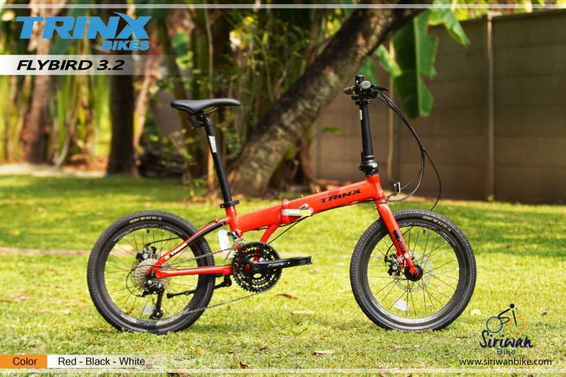 จักรยานพับได้ TRINX FLYBIRD 3.2 เฟรมอลู ดุมแบร์ริ่ง Novatec SORA 27 สปีด, TRINX MY2022 (สเป็คทัวร์ริ่ง)