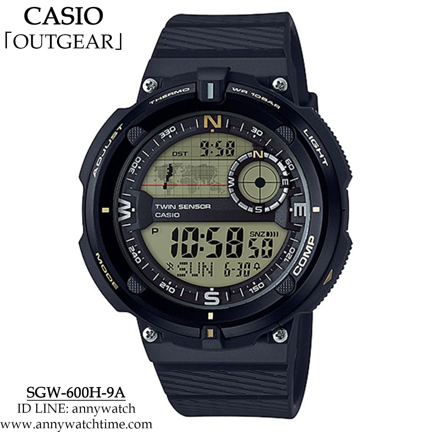 CASIO SGW-600H-9A