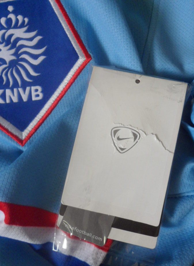 เสื้อฟุตบอล ทีมชาติเนเธอร์แลนด์ ชุดเยือน ชุดลุยศึกยูโร 2008 ใหม่ M-Size / THE NETHERLANDS Football Shirt Away Kit EURO 2008 Jersey NEW M-Size