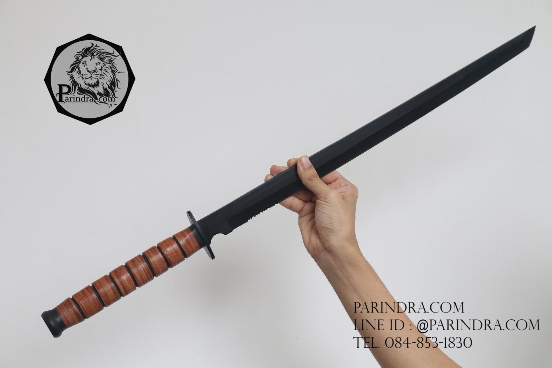 มีดดาบด้ามหนังอัด ปลายมีด Tanto US 1942 ขนาด 28 นิ้ว