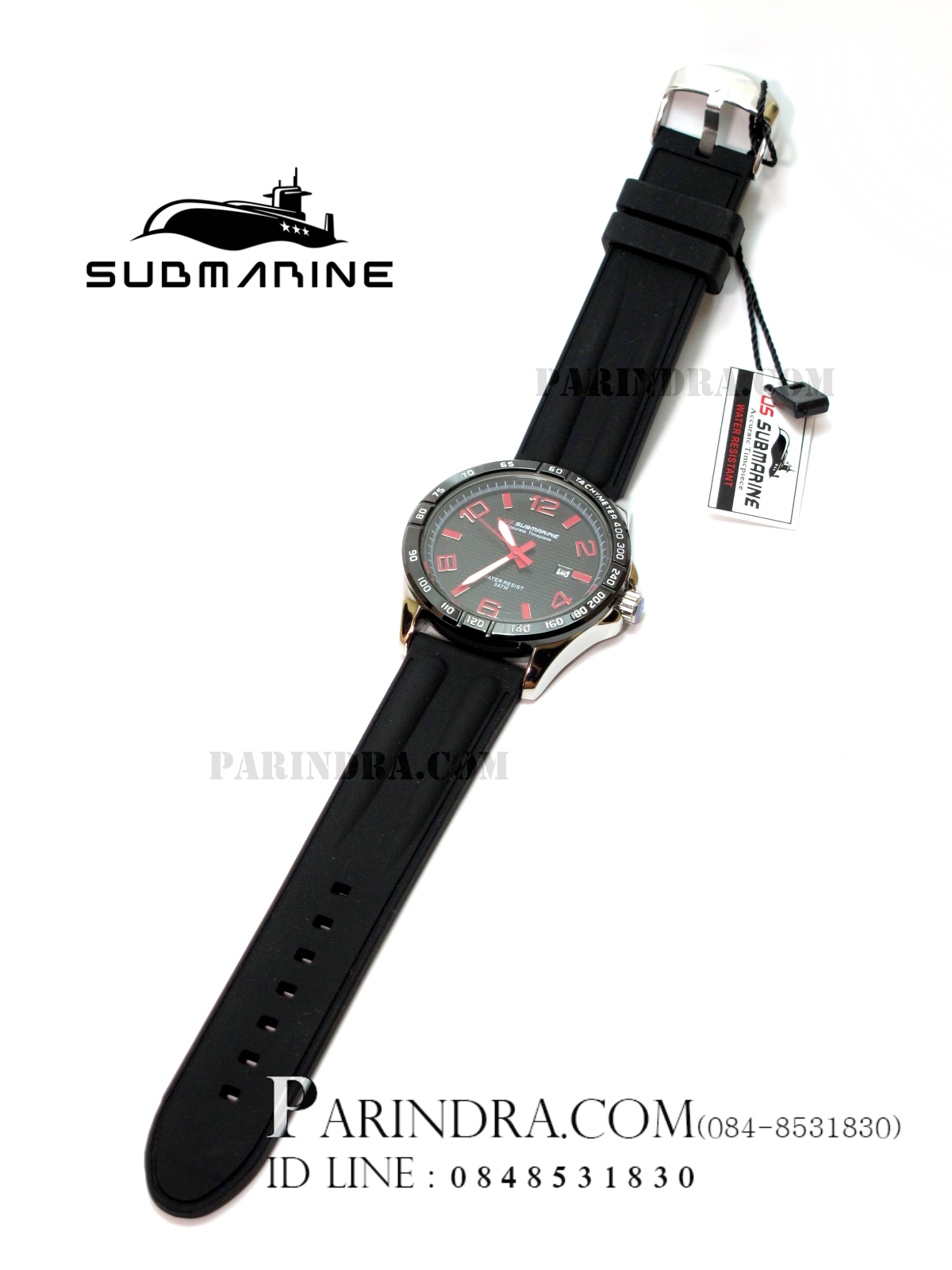 นาฬิกา US Submarine J112MD ตัวเลขแดง