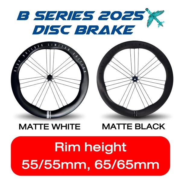 ล้อเสือหมอบ VISP B-Series Disc Brake 2025 ขอบกว้าง 30mm | ลูกปืน Ceramic | รับประกัน 3 ปี