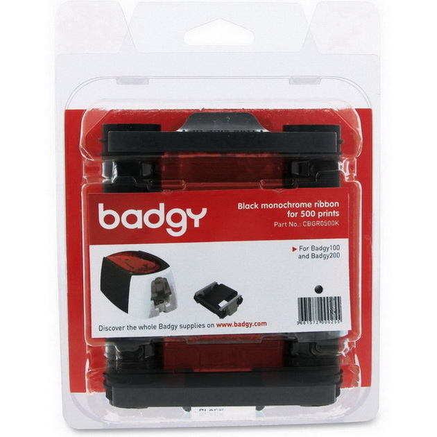 ตลับหมึก สีดำ เครื่องพิมพ์บัตร Evolis รุ่น Badgy 100 และ Badgy 200