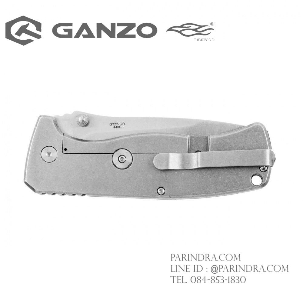 มีดพับ Ganzo กานโซ่ รุ่น G722 GR สีเขียวแก่ หนาถึก แข็งแกร่ง ของแท้ 100%