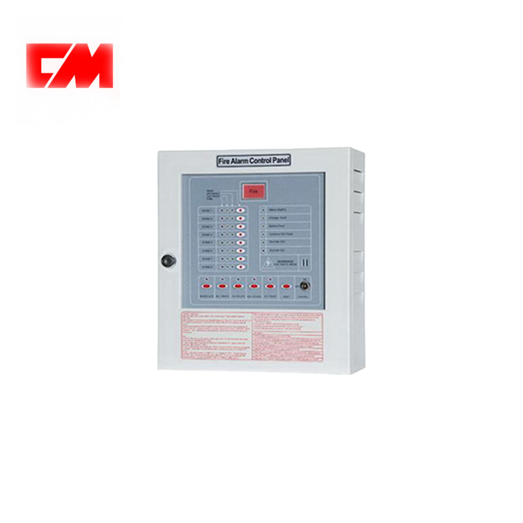 ตู้คอนโทรลแจ้งเตือนเพลิงไหม้ 8 Zone รุ่น CM-P3-8L ยี่ห้อ CM