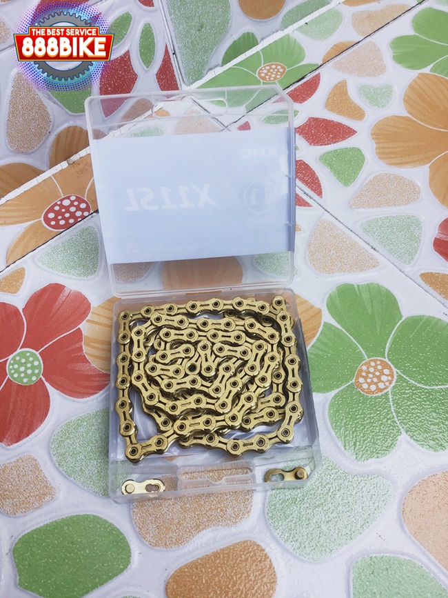 โซ่เกียร์ KMC X11 for MTB 1/2"x11/128", โซ่ 11สปีด 118 ข้อ ข้อต่อแบบปลดเร็ว มีแพ็ค