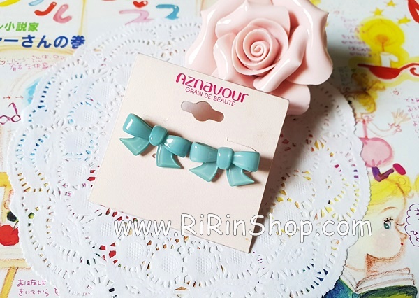 Aznavour ต่างหู, ตุ้มหูเซลลูโลสโบว์ ( Mint )