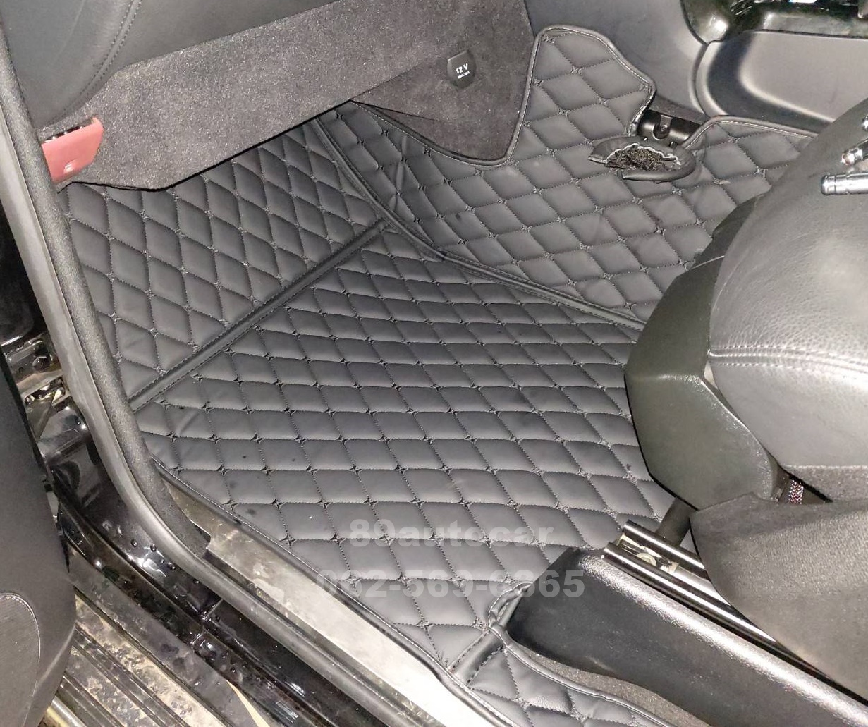 พรมรถยนต์ Benz G350d ปูพรมหกดี สีดำล้วน เต็มคัน