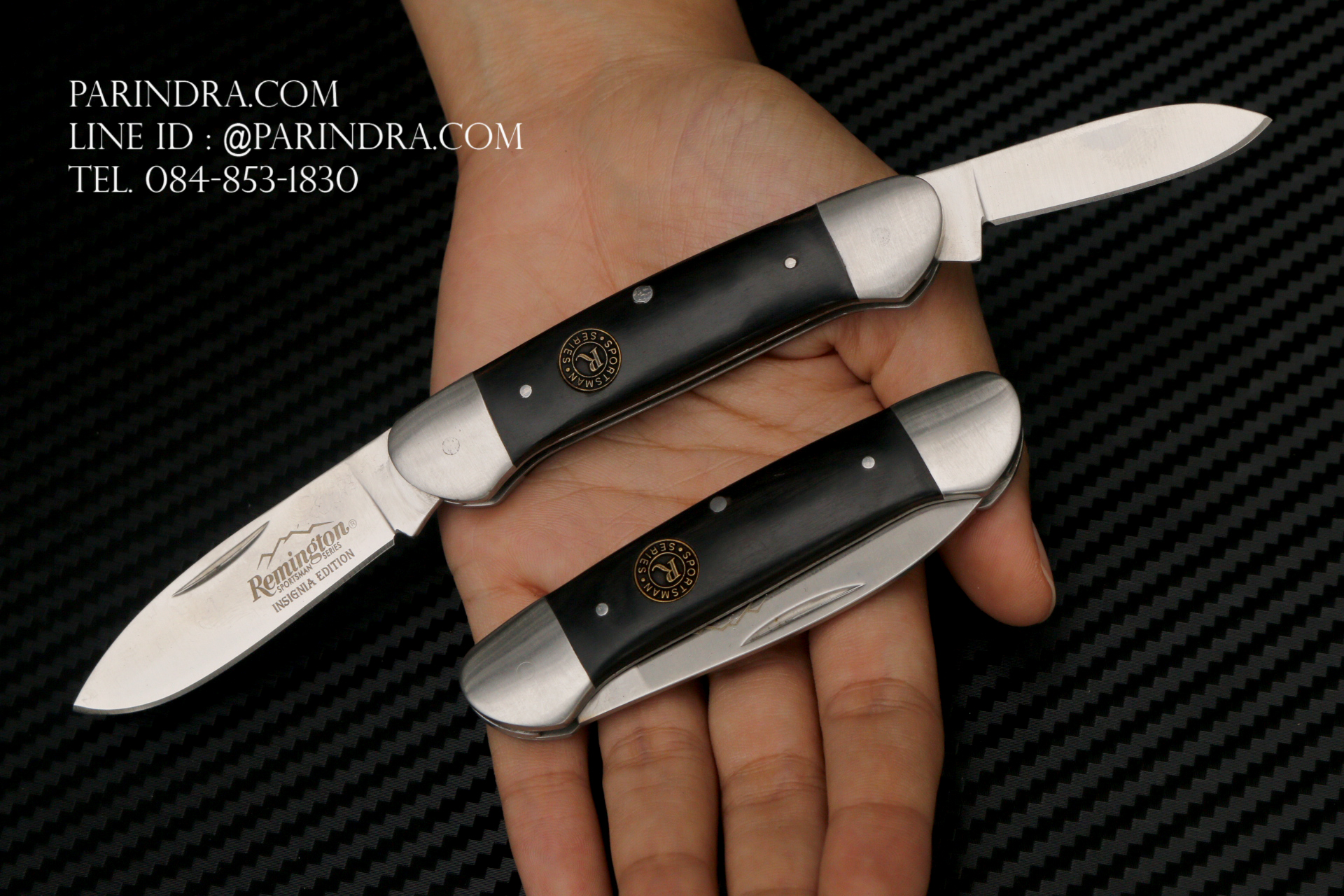 มีดพับเล็กเอนกประสงค์ REMINTON มี 2 ใบมีด คมมาก (OEM)