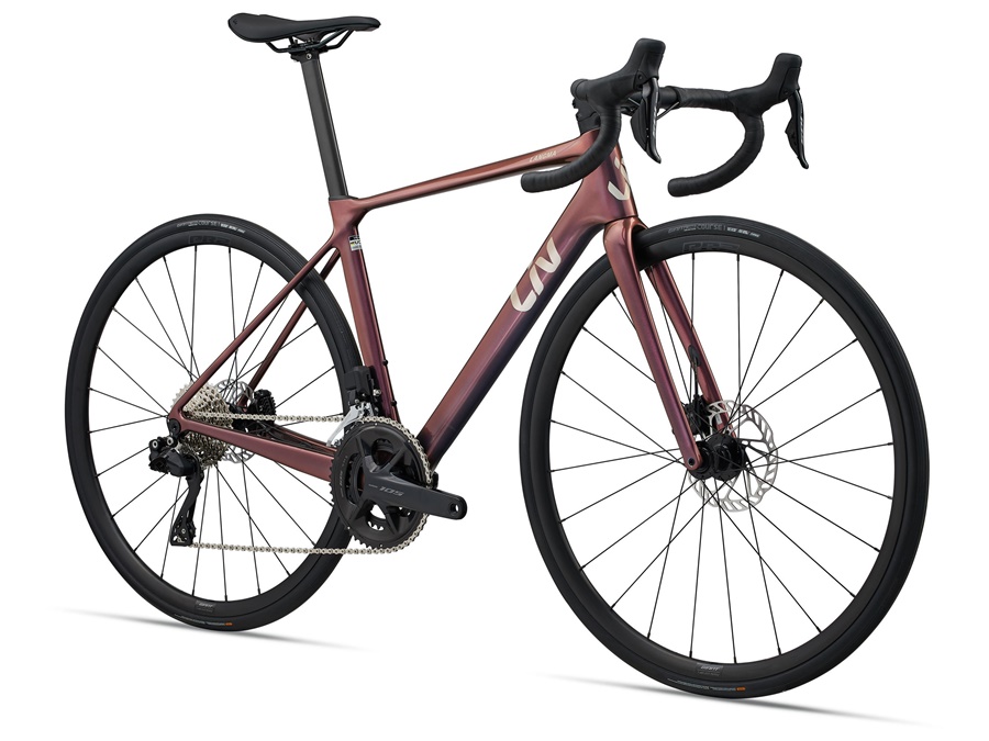 LIV LANGMA ADVANCED 1 QOM - Shimano 105 Di2 12-Speed Road Bike | Mechanic Rose