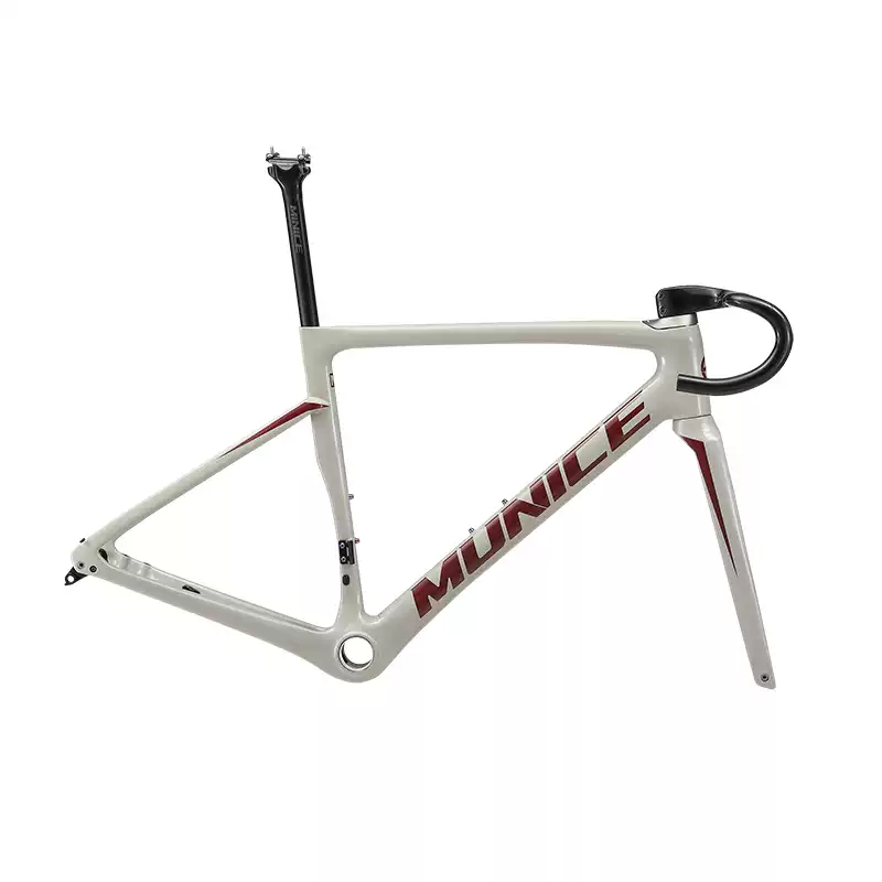 Munice R2 Ultra-Light Carbon Road Frame – Toray T800 + M46, Disc Brake Compatible, 970g, 9 Colors | 5-Year Warranty