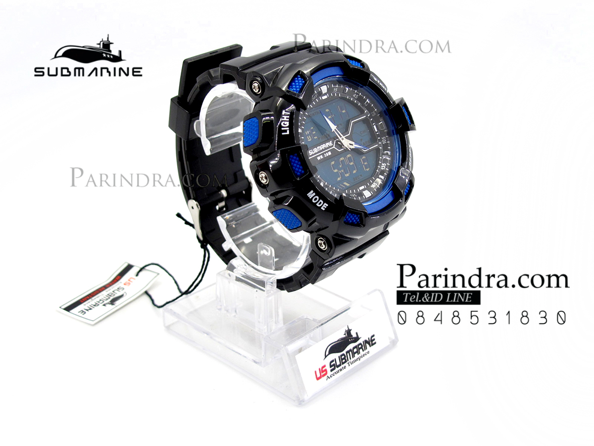 นาฬิกา US submarine รุ่น TP3153M ดำ-น้ำเงิน พื้นน้ำเงิน