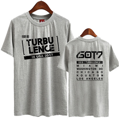 เสื้อยืด (T-Shirt) GOT7 TURBULENCE in USA 2017