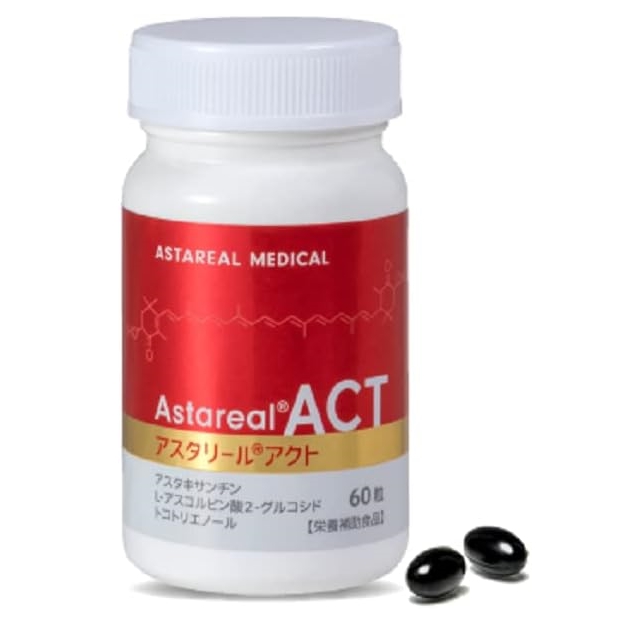 AstaReal ACT 60 capsules แพคเกจญี่ปุ่น Astaxanthin (สินค้าจากญี่ปุ่นแท้!🇯🇵)
