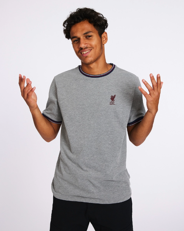 เสื้อทีเชิ้ตลิเวอร์พูล Crew Neck Grey Marl ของแท้