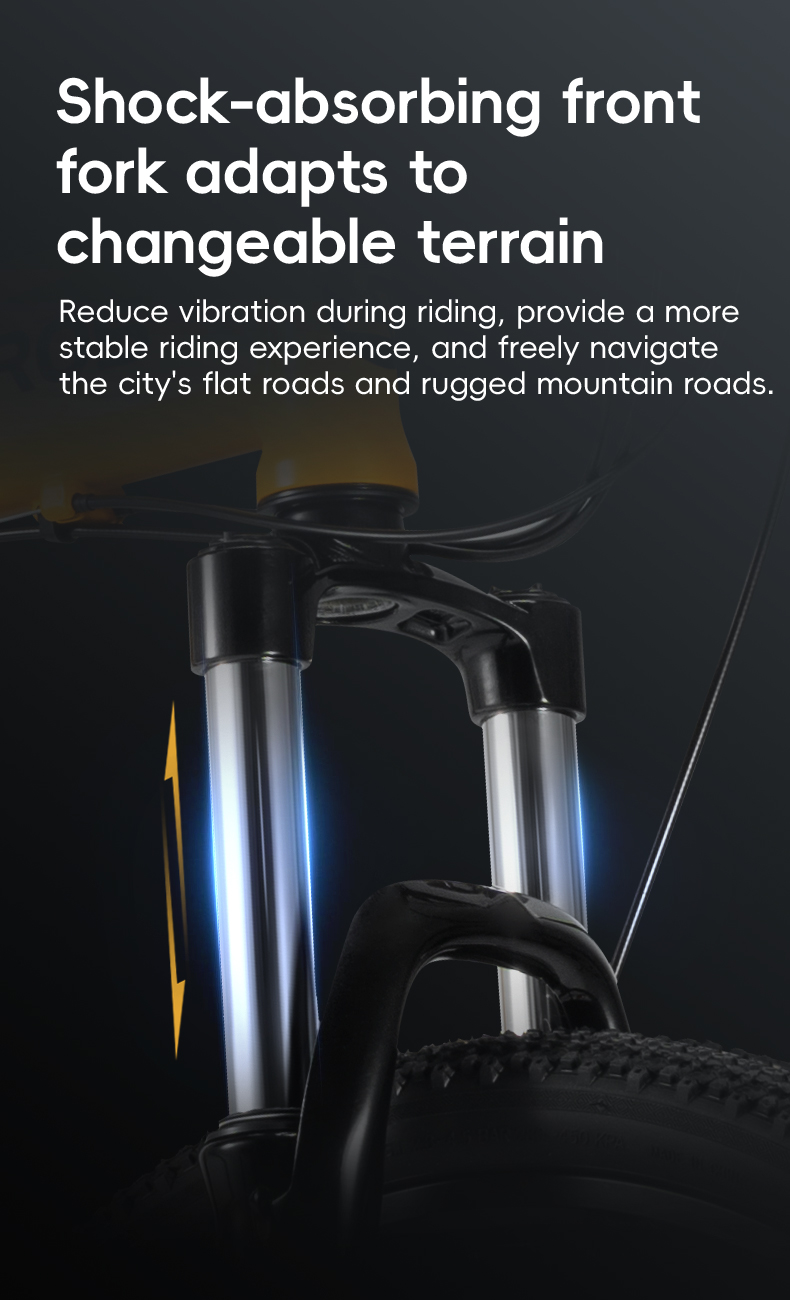 ROCKBROS SGD Folding Mountain Bike, Aluminum Alloy Frame, 26" Wheelset, 24 Speed