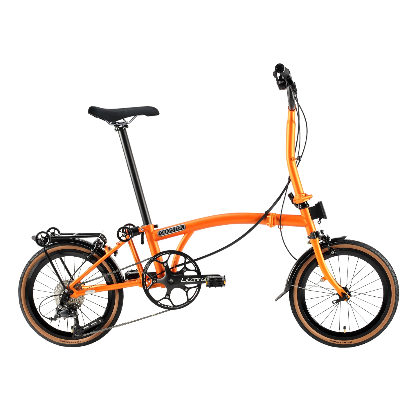 จักรยานพับ Cranston R9 16 นิ้ว 9 สปีด น้ำหนักเบา 12.5kg พับ 3 ทบ ดีไซน์เรโทร 16 สี — ปั่นในเมือง ปั่นไปทำงาน สะดวกพกพา