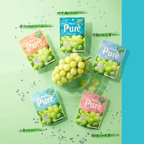 ✨ เยลลี่คอลลาเจนวิตามินซี รสองุ่นมัสคัต Kanro Pure Gummy Muscat Gummy 56g (แพ็คเกจสุ่ม) ✨