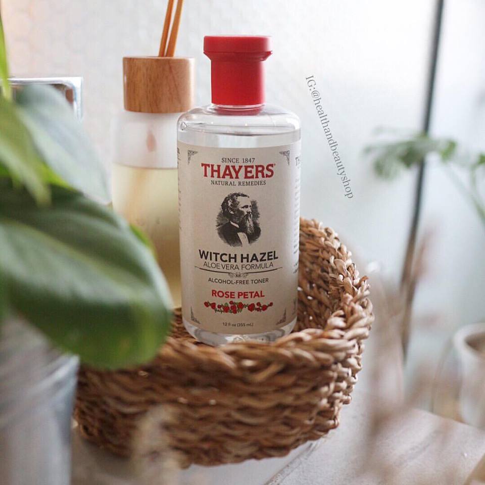 #สิวอุดตัน # Thayers, Rose Petal Witch Hazel, with Aloe Vera Formula, Alcohol-Free Toner, 12 fl oz (355 ml)