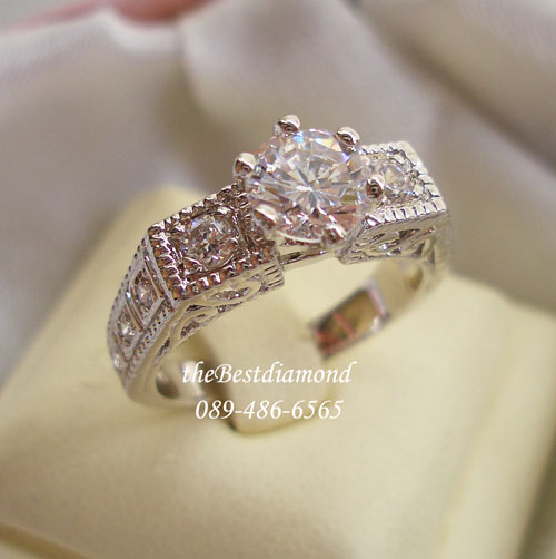 BR518RD+++แหวนเพชรชู style Old Luxury+++แหวนดีไซน์สวยหรู ดูดี แบบแนว ยุโรปๆค่ะ มีลายฉลุสวยงาม แบบหรูหรา ดูแบบผู้ดีอังกฤษ