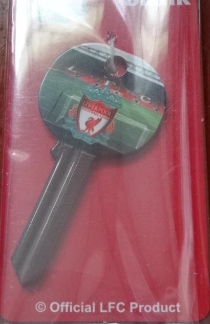 ลูกกุญแจเปล่า ฟุตบอล สโมสรลิเวอร์พูล - ตราสโมสร LFC และแอนฟิลด์ ใหม่ / LIVERPOOL Football Club Key Blank - LFC Logo and ANFIELD NEW