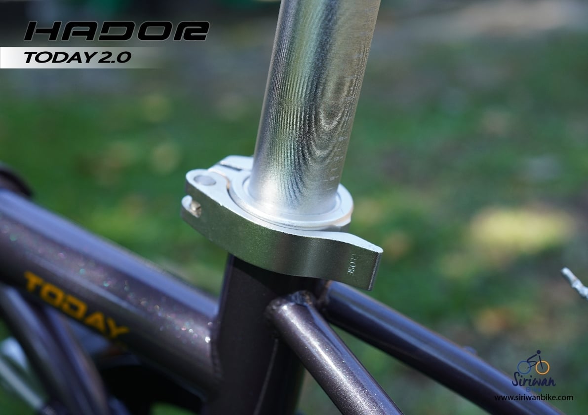 จักรยานพับได้ HADOR TODAY 2.0 Folding bike ล้อ 20" ชุดเกียร์ LT-Woo A5 9 สปีด เฟรม CHROMOLY