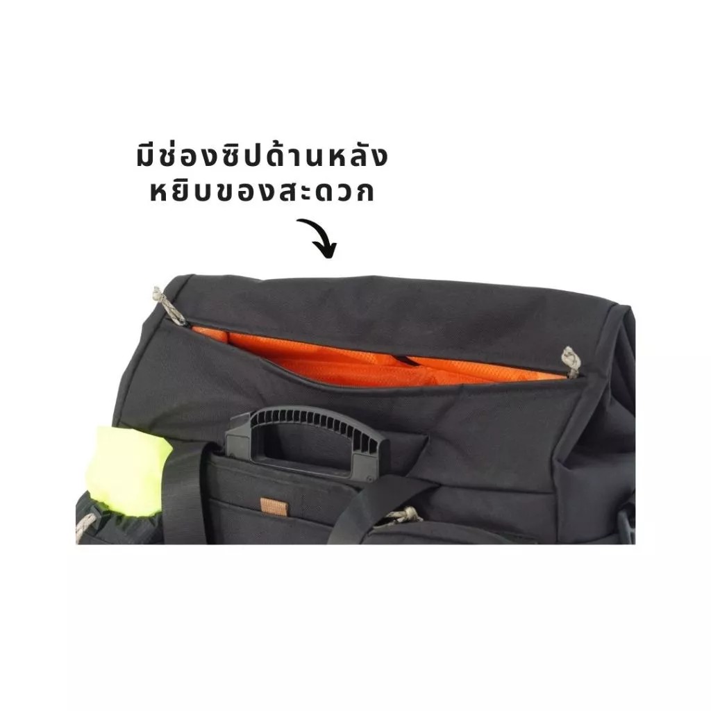 VINCITA B208B-E กระเป๋าสำหรับ Brompton Electric | Voyage Atlas-E Bag | กันน้ำ + ใส่แล็ปท็อปได้ | 23L ขยายความสูงได้ | สีดำ เทา น้ำตาล เขียว ฟ้า