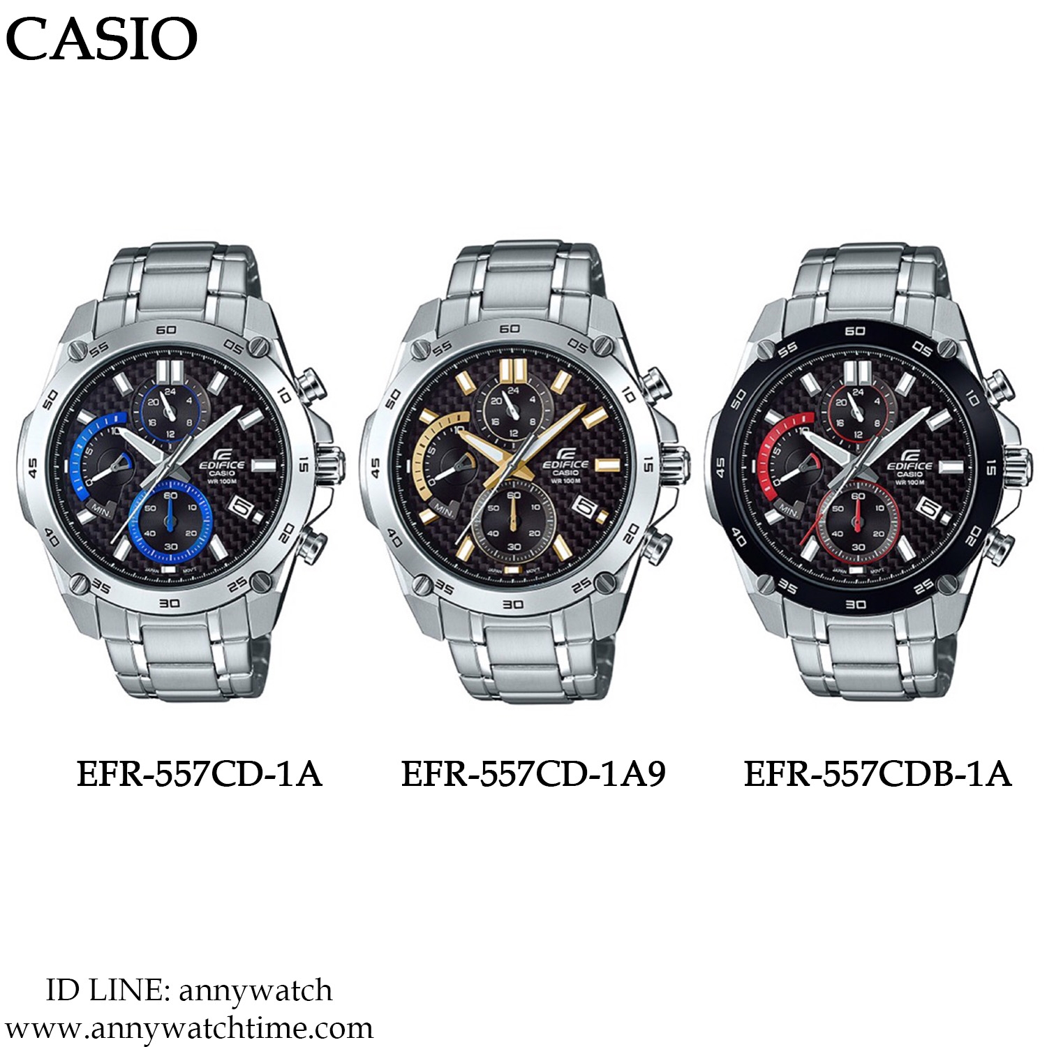 EDIFICE EFR-557CD-1A - จำหน่ายนาฬิกาของแท้ 100% รับซ่อมนาฬิกา 