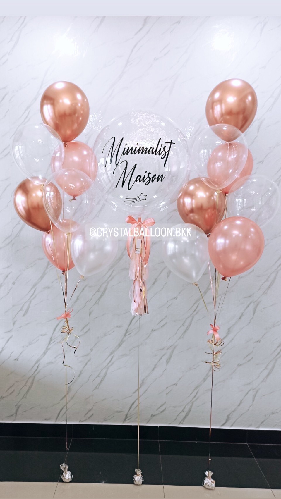 ลูกโป่ง โอกาสพิเศษ Bubble ขนาด 24" พร้อม ช่อลูกโป่ง ช่อ 7 ลูก 2 ช่อ พร้อมตกเเต่ง สามารถเปลี่ยนสีลูกโป่ง/เปลี่ยนข้อความ/เปลี่ยนขนาดได้