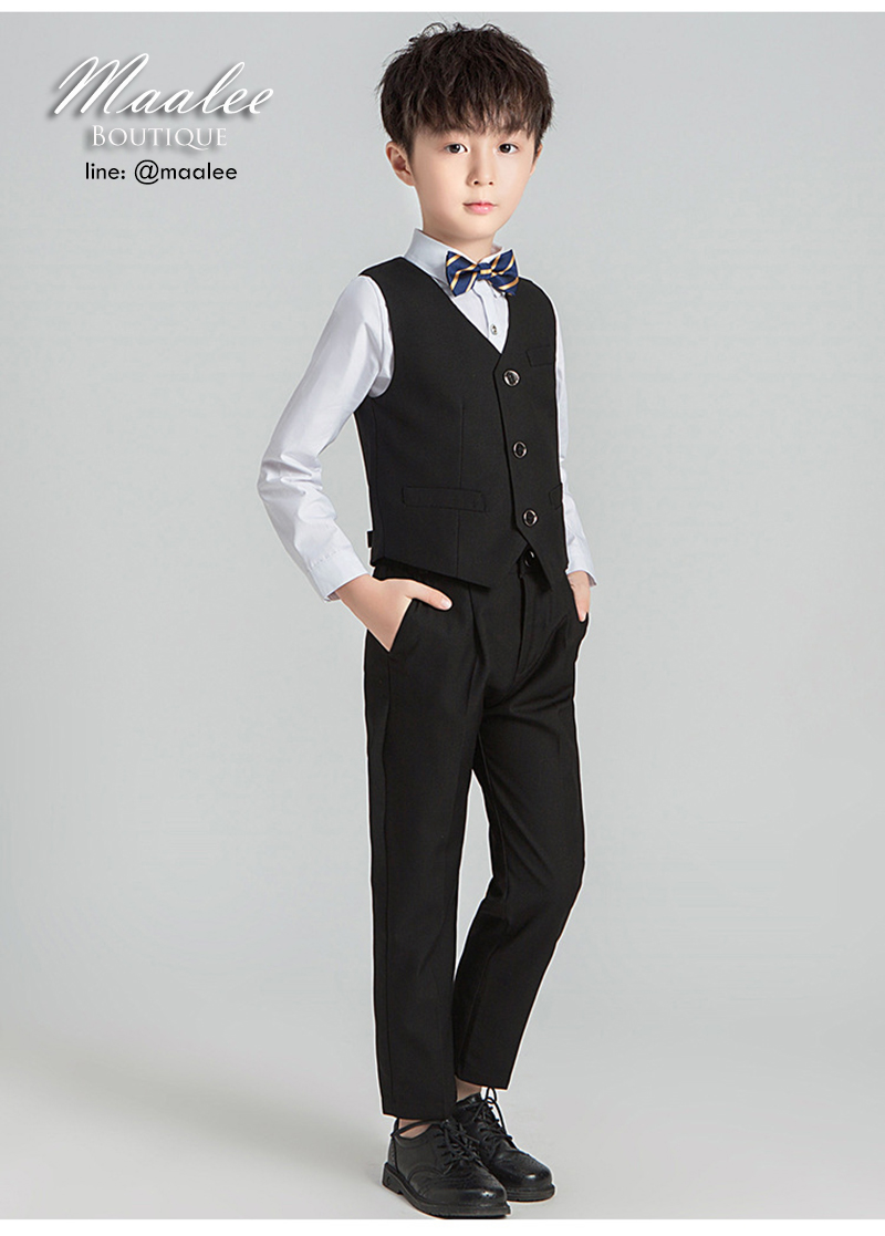 พร้อมเช่า ชุดสูทเด็กชาย สีดำ ** พร้อมเช่า ไซส์ 110, 120, 130, 140 , 150 , 160 ,170 **