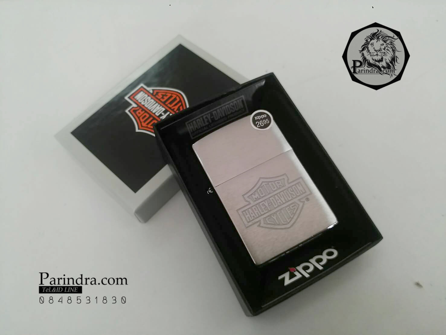 ไฟแช็ค Zippo แท้ โลโก้ ฮฺาร์เล่ "Zippo 200HD.H199, Harley Davidson-Logo" แท้นำเข้า 100%