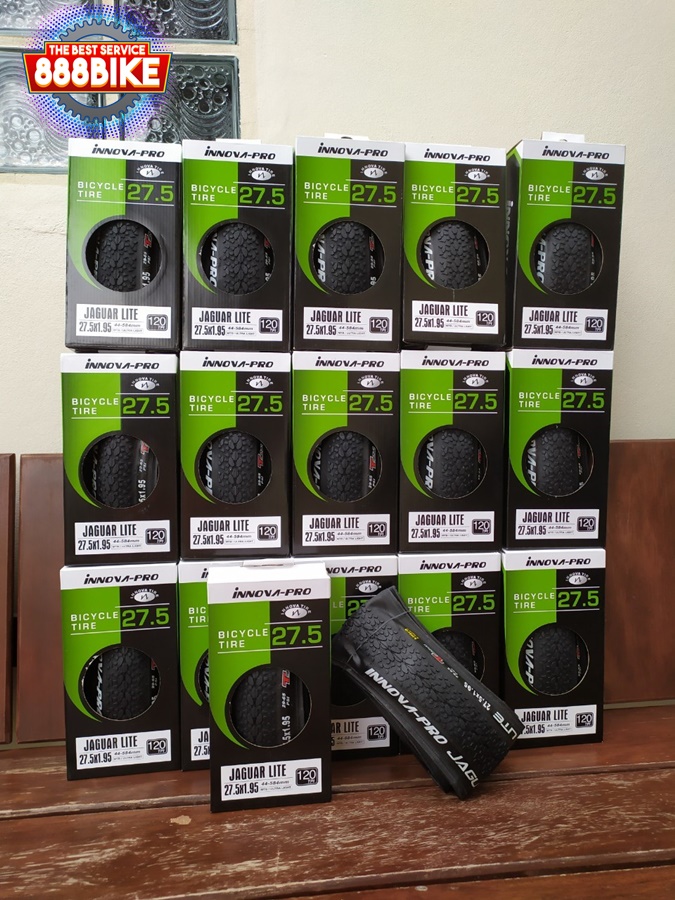 ยางนอกขอบพับ NNOVA-PRO TIRES ,IA-2576 (JAGUAR LITE) ,27.5x1.95 ,เบามาก