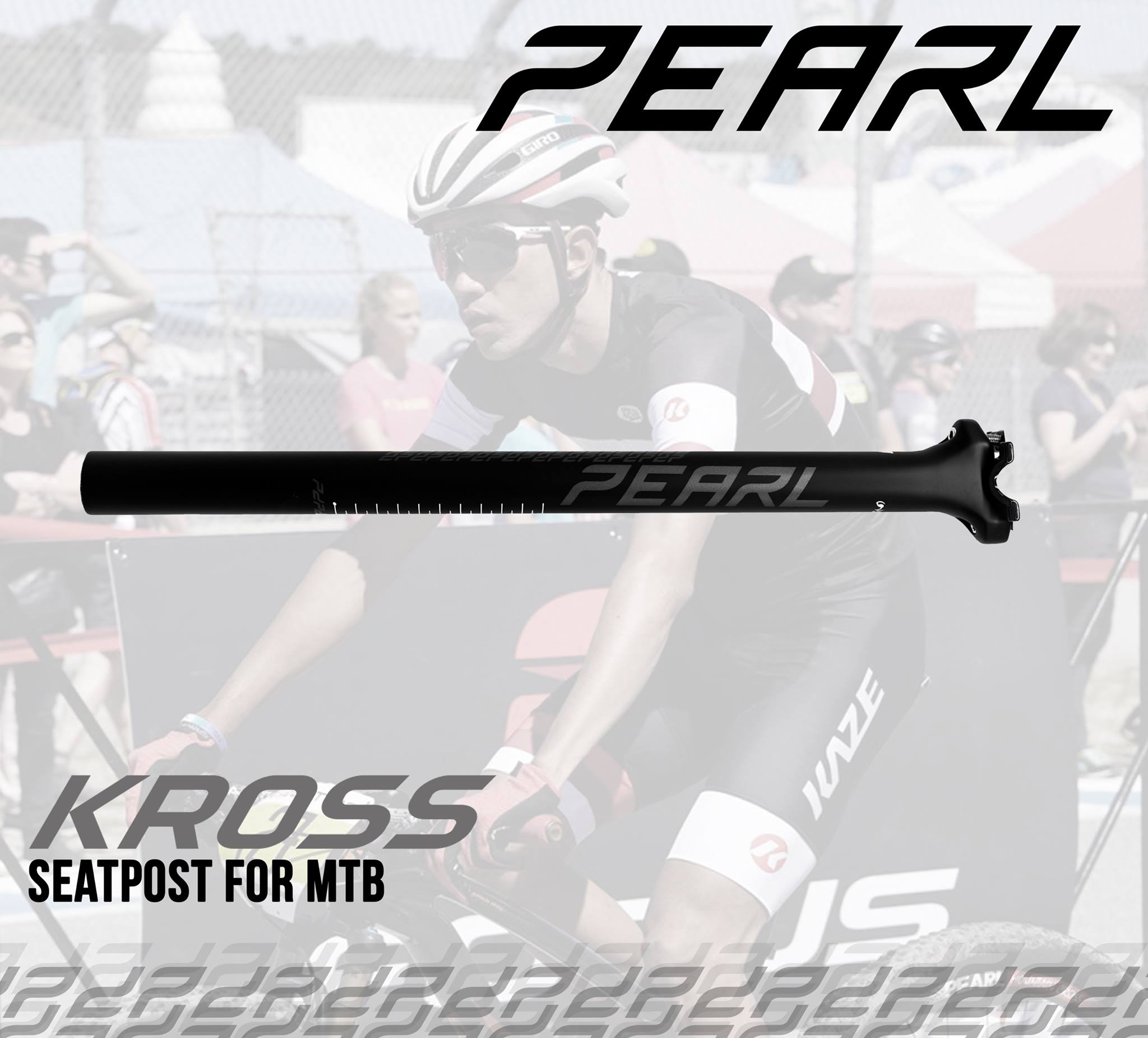 หลักอานคาร์บอน PEARL รุ่น KROSS SEATPOST CARBON ยาว 400มม,ขนาด 31.6